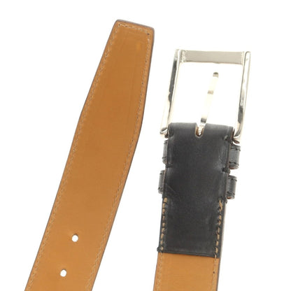 【中古】万双 マンソウ mansaw ブライドルレザー ベルト ブラック【 表記なし（80位） 】【 状態ランクA 】【 メンズ 】