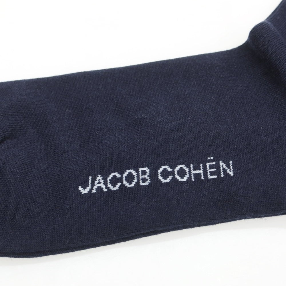 【新品】ヤコブコーエン JACOB COHEN コットンカシミヤシルク ソックス ネイビー【 UN 】【 状態ランクN 】【 メンズ 】