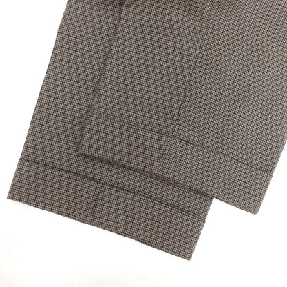 【中古】リングヂャケット RING JACKET ウール チェック ドレススラックスパンツ アッシュブラウンxグレー【 48 】【 状態ランクC 】【 メンズ 】