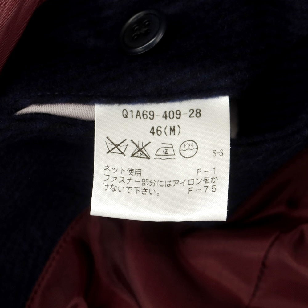 【中古】【未使用】アレグリ Allegri ウール フーデッドコート ネイビー【 46 】【 状態ランクS 】【 メンズ 】