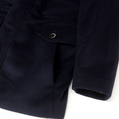 【中古】【未使用】アレグリ Allegri ウール フーデッドコート ネイビー【 46 】【 状態ランクS 】【 メンズ 】