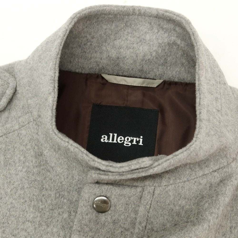 【中古】アレグリ Allegri ウールポリエステル フィールドジャケット グレー【 サイズ46 】【 状態ランクA 】【 メンズ 】 [CPD]