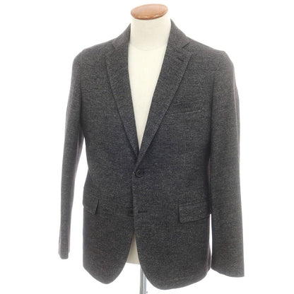 【中古】【未使用】アレグリ Allegri ウールコットン ダウンベスト付き 2B カジュアルジャケット ブラックxホワイト【 46 】【 状態ランクS 】【 メンズ 】