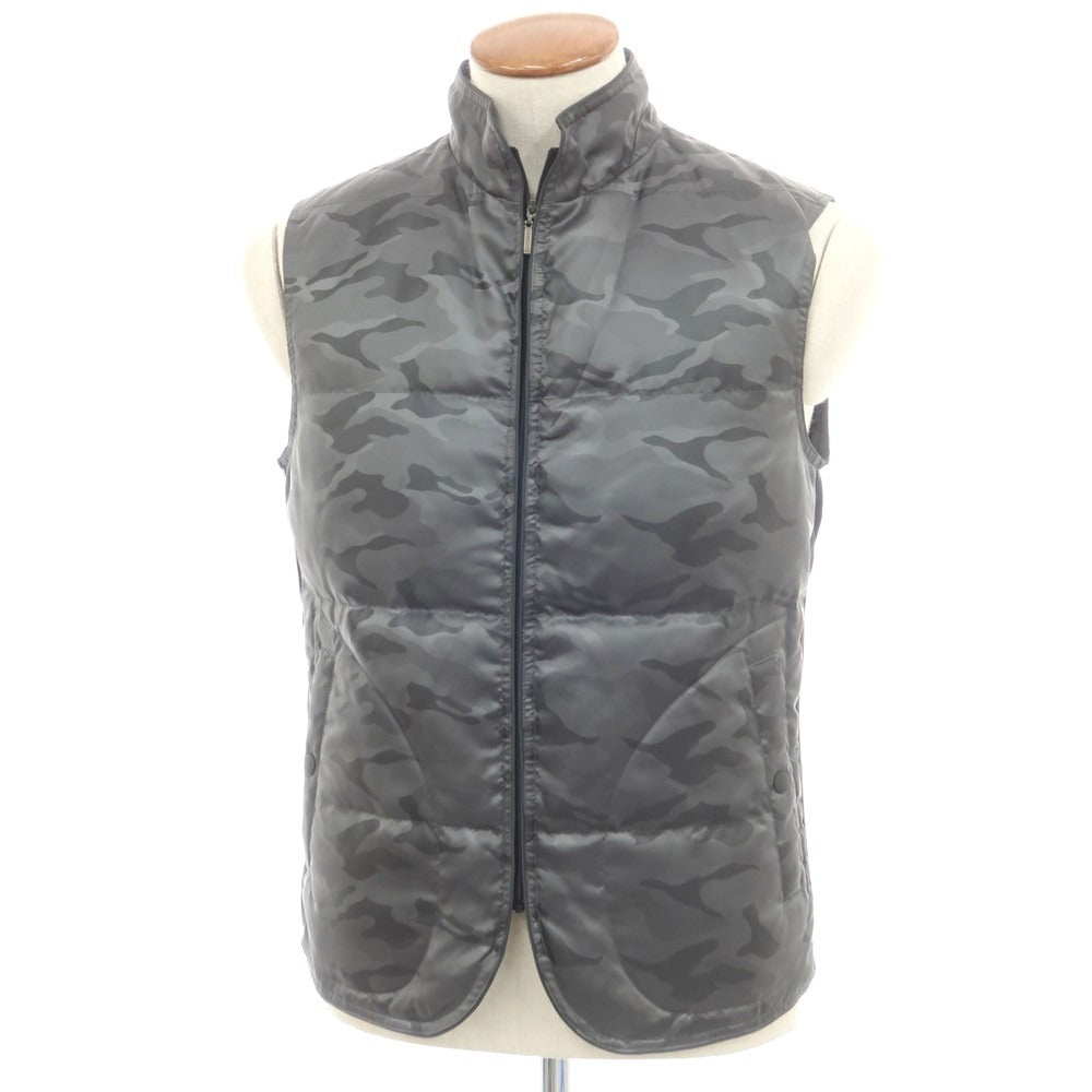 【中古】【未使用】アレグリ Allegri ウールコットン ダウンベスト付き 2B カジュアルジャケット ブラックxホワイト【 46 】【 状態ランクS 】【 メンズ 】