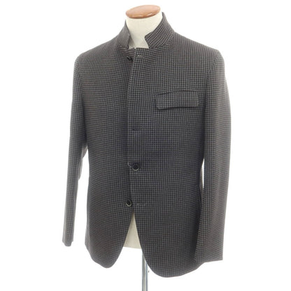 【中古】【未使用】アレグリ Allegri ポリエステル カジュアルジャケット グレーxブラック【 46 】【 状態ランクS 】【 メンズ 】