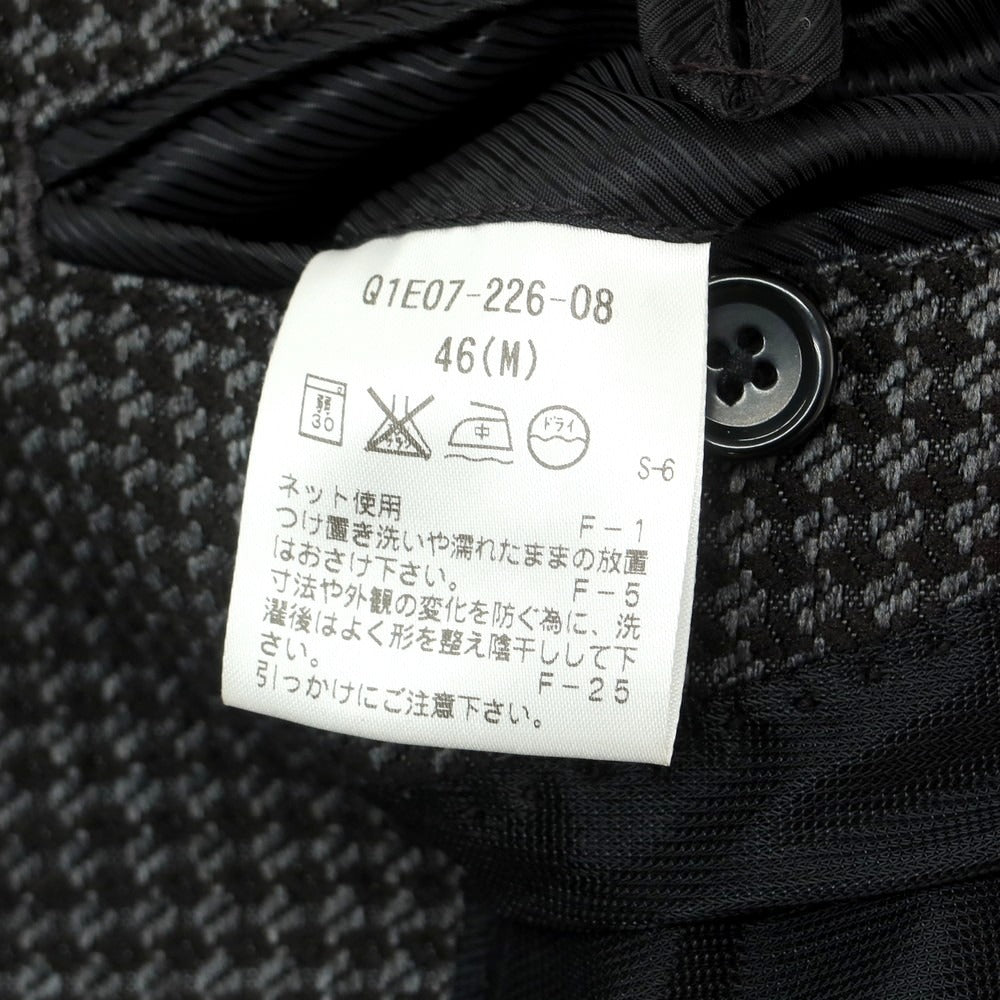 【中古】【未使用】アレグリ Allegri ポリエステル カジュアルジャケット グレーxブラック【 46 】【 状態ランクS 】【 メンズ 】