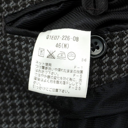 【中古】【未使用】アレグリ Allegri ポリエステル カジュアルジャケット グレーxブラック【 46 】【 状態ランクS 】【 メンズ 】