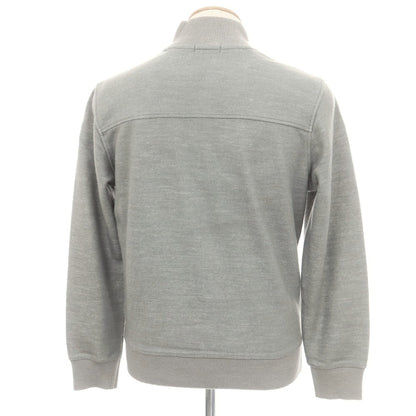 【中古】アレグリ Allegri ウールポリエステル ハーフスナップボタン スタンドカラー プルオーバーニット グレー【 46 】【 状態ランクC 】【 メンズ 】