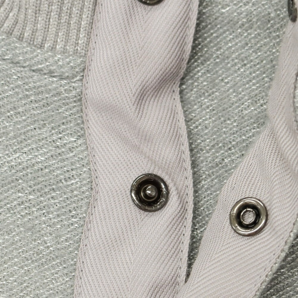 【中古】アレグリ Allegri ウールポリエステル ハーフスナップボタン スタンドカラー プルオーバーニット グレー【 46 】【 状態ランクC 】【 メンズ 】