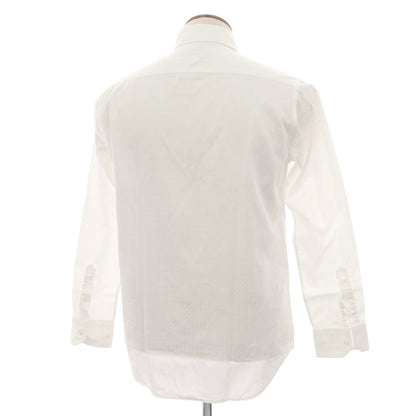 【中古】アレグリ Allegri コットン ジャカード スナップダウン ドレスシャツ ホワイト【 46 】【 状態ランクB 】【 メンズ 】