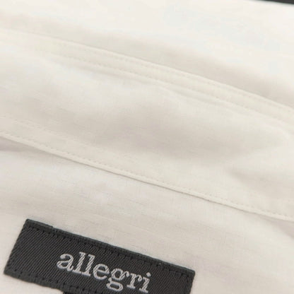 【中古】アレグリ Allegri コットン ジャカード スナップダウン ドレスシャツ ホワイト【 46 】【 状態ランクB 】【 メンズ 】