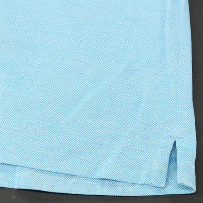 【中古】アレグリ Allegri コットン 半袖ポロシャツ ライトブルー【 46 】【 状態ランクA 】【 メンズ 】