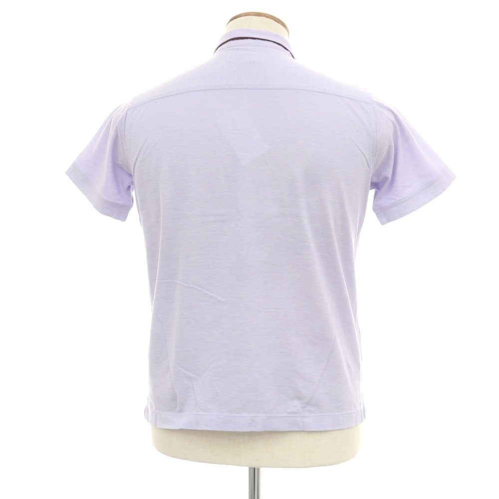 【中古】アレグリ Allegri コットン 半袖ポロシャツ ラベンダー【 46 】【 状態ランクB 】【 メンズ 】