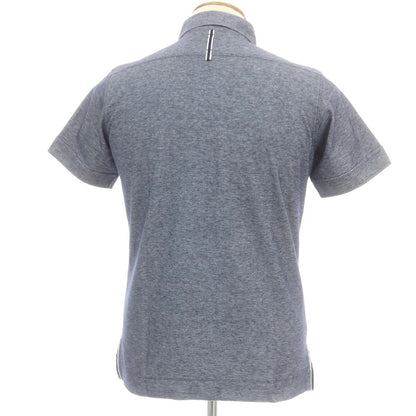 【中古】アレグリ Allegri ポリエステルコットンリネン 半袖ポロシャツ ネイビー【 46 】【 状態ランクB 】【 メンズ 】