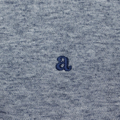 【中古】アレグリ Allegri ポリエステルコットンリネン 半袖ポロシャツ ネイビー【 46 】【 状態ランクB 】【 メンズ 】