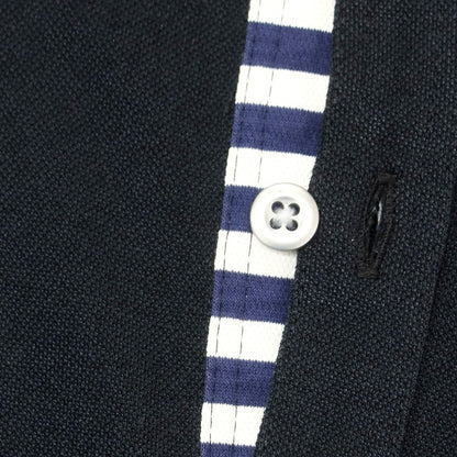 【中古】アレグリ Allegri コットンポリエステル 半袖ポロシャツ ブラックネイビー【 46 】【 状態ランクB 】【 メンズ 】