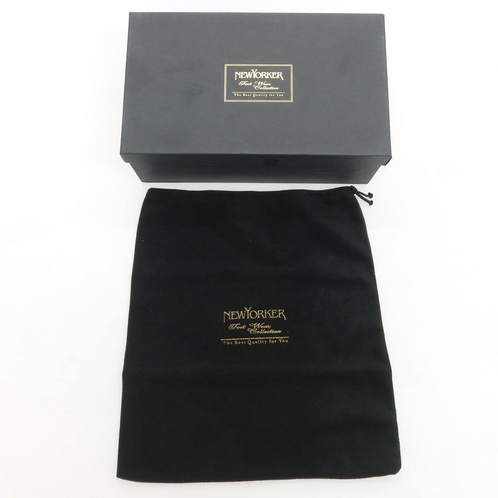 【中古】【未使用】ニューヨーカー NEWYORKER スプリットトゥ ドレスシューズ ライトブラウン【 7 1/2EEE 】【 状態ランクS 】【 メンズ 】