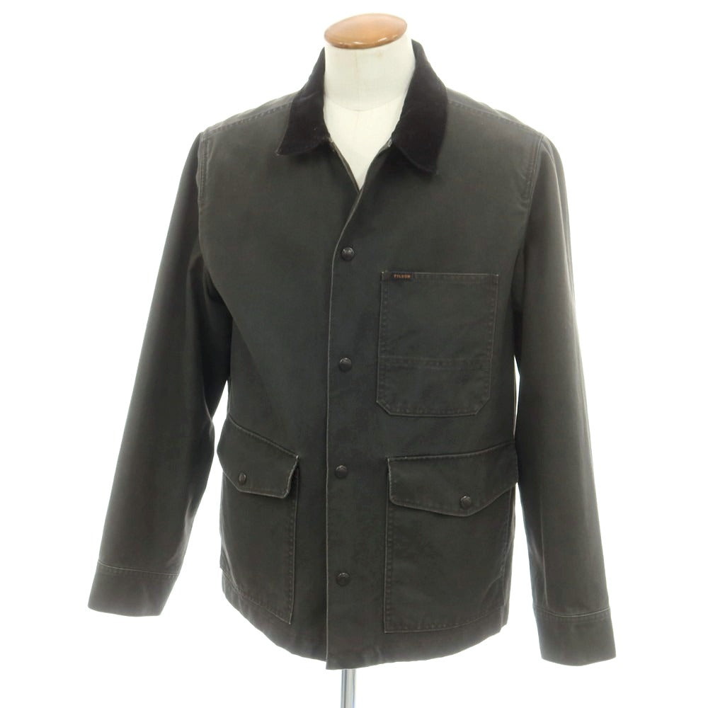 【中古】フィルソン FILSON コットン カバーオール ジャケット チャコールグレー系【 M 】【 状態ランクC 】【 メンズ 】