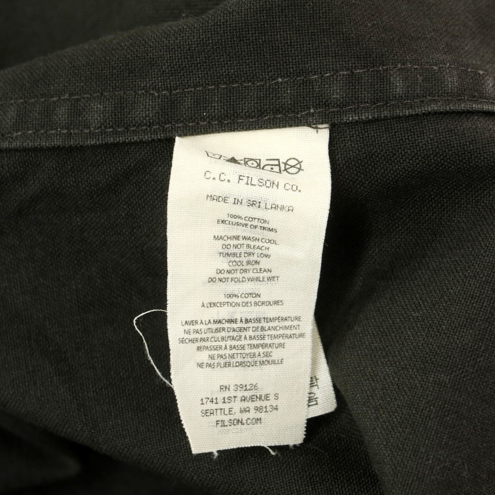 【中古】フィルソン FILSON コットン カバーオール ジャケット チャコールグレー系【 M 】【 状態ランクC 】【 メンズ 】