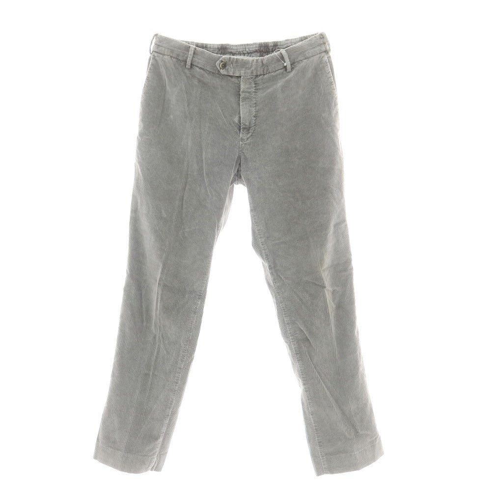 【中古】ピーティートリノ PT TORINO ストレッチ コットンリヨセル 中太畝 イージーコーデュロイパンツ グレー【 50 】【 状態ランクC 】【 メンズ 】