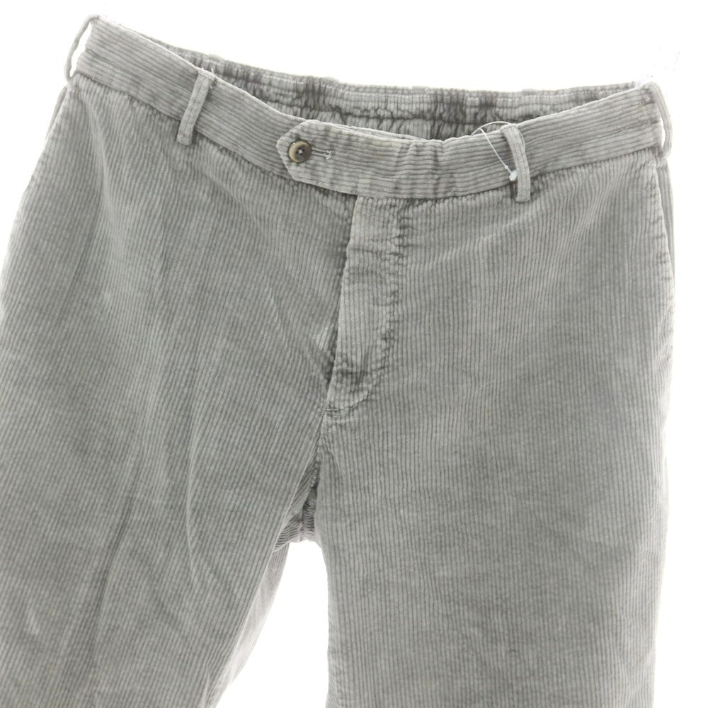 【中古】ピーティートリノ PT TORINO ストレッチ コットンリヨセル 中太畝 イージーコーデュロイパンツ グレー【 50 】【 状態ランクC 】【 メンズ 】