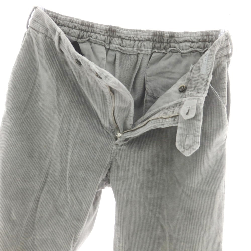 【中古】ピーティートリノ PT TORINO ストレッチ コットンリヨセル 中太畝 イージーコーデュロイパンツ グレー【 50 】【 状態ランクC 】【 メンズ 】