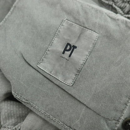 【中古】ピーティートリノ PT TORINO ストレッチ コットンリヨセル 中太畝 イージーコーデュロイパンツ グレー【 50 】【 状態ランクC 】【 メンズ 】