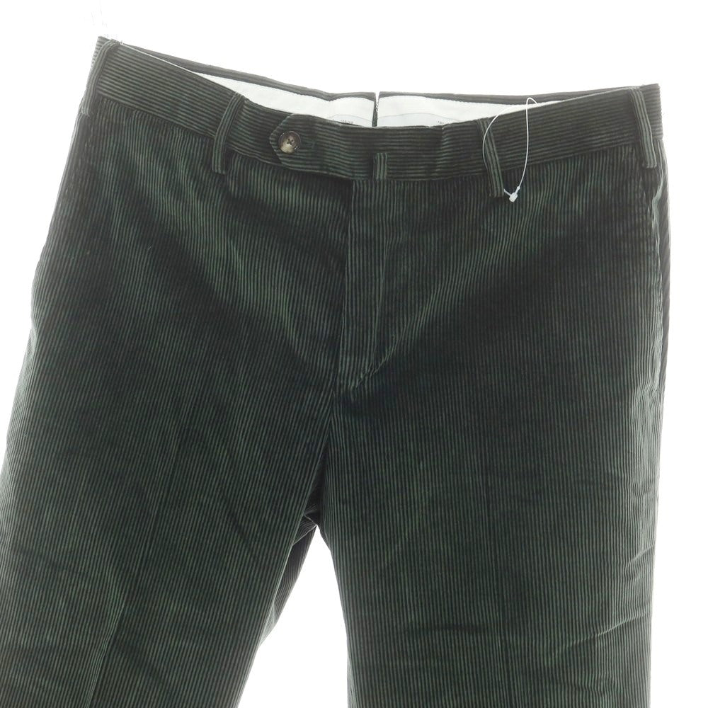 【中古】ピーティートリノ PT TORINO コットンカシミヤ 中太畝 コーデュロイパンツ ダークグリーン【 48 】【 状態ランクB 】【 メンズ 】
