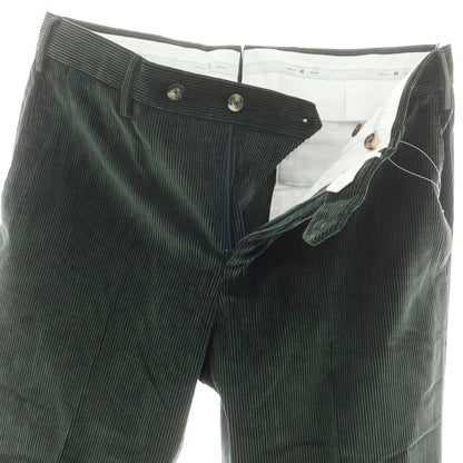 【中古】ピーティートリノ PT TORINO コットンカシミヤ 中太畝 コーデュロイパンツ ダークグリーン【 48 】【 状態ランクB 】【 メンズ 】