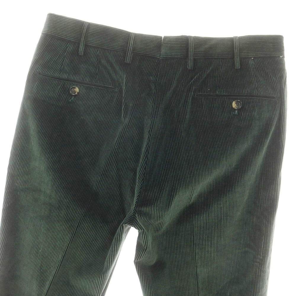 【中古】ピーティートリノ PT TORINO コットンカシミヤ 中太畝 コーデュロイパンツ ダークグリーン【 48 】【 状態ランクB 】【 メンズ 】