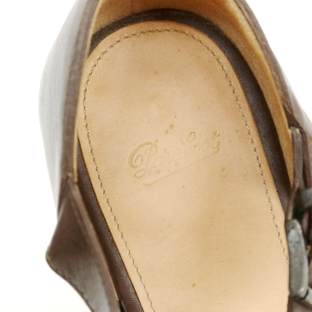 【中古】パラブーツ Paraboot FERRET レザー グルカサンダル ダークブラウン【 9 】【 状態ランクA 】【 メンズ 】