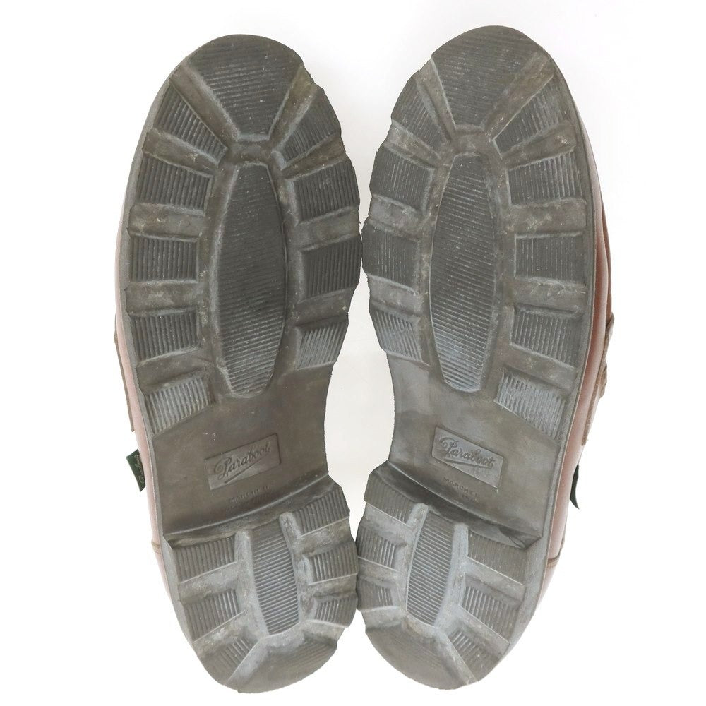 【中古】パラブーツ Paraboot REIMS コインローファー ブラウン【 8.5 】【 状態ランクB 】【 メンズ 】