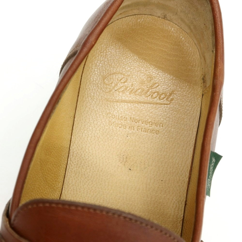 【中古】パラブーツ Paraboot REIMS コインローファー ブラウン【 8.5 】【 状態ランクB 】【 メンズ 】
