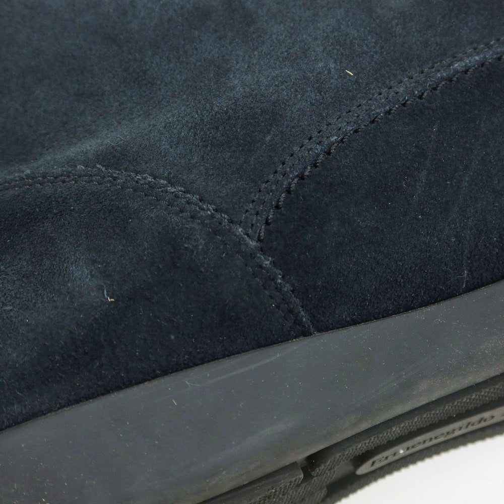 【中古】エルメネジルドゼニア Ermenegildo Zegna スエード チャッカブーツ ネイビー【 9EEE 】【 状態ランクB 】【 メンズ 】