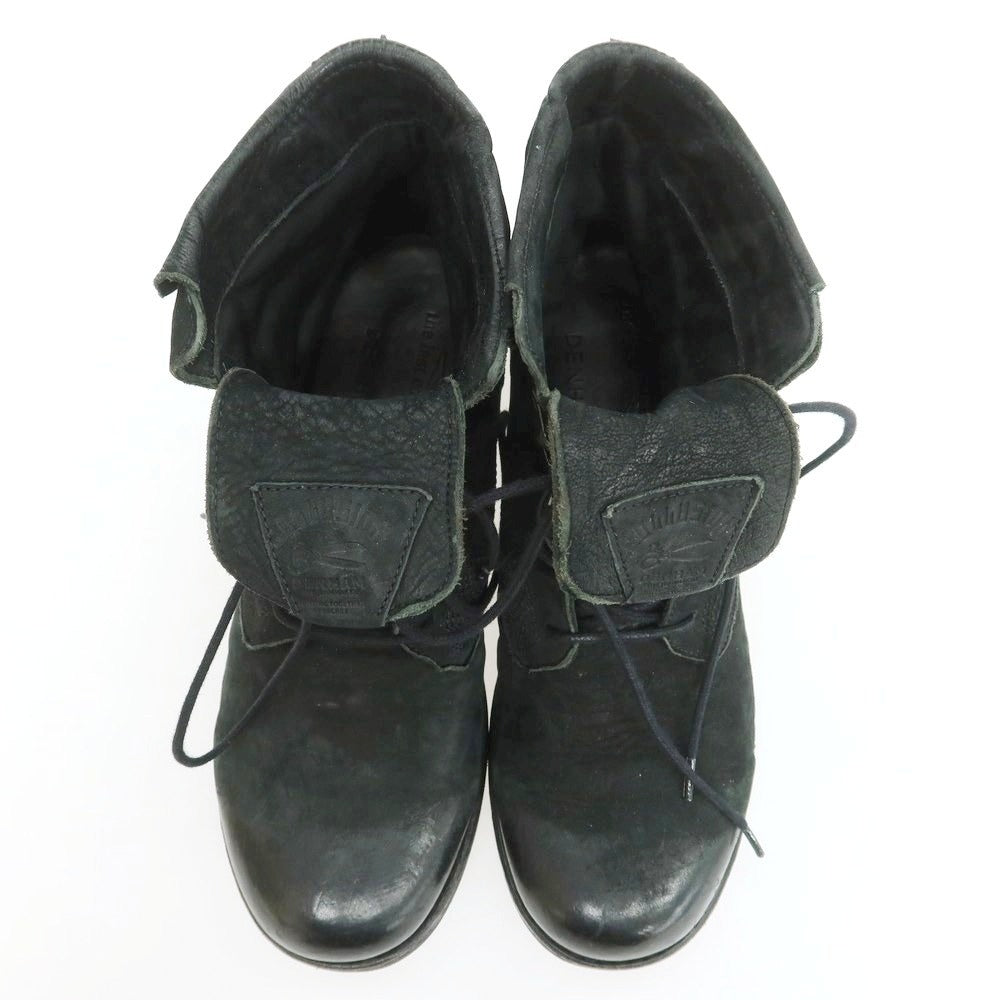 【中古】デンハム DENHAM USED加工 レースアップブーツ ブラック【 40 】【 状態ランクB 】【 メンズ 】