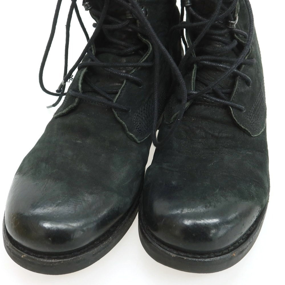 【中古】デンハム DENHAM USED加工 レースアップブーツ ブラック【 40 】【 状態ランクB 】【 メンズ 】