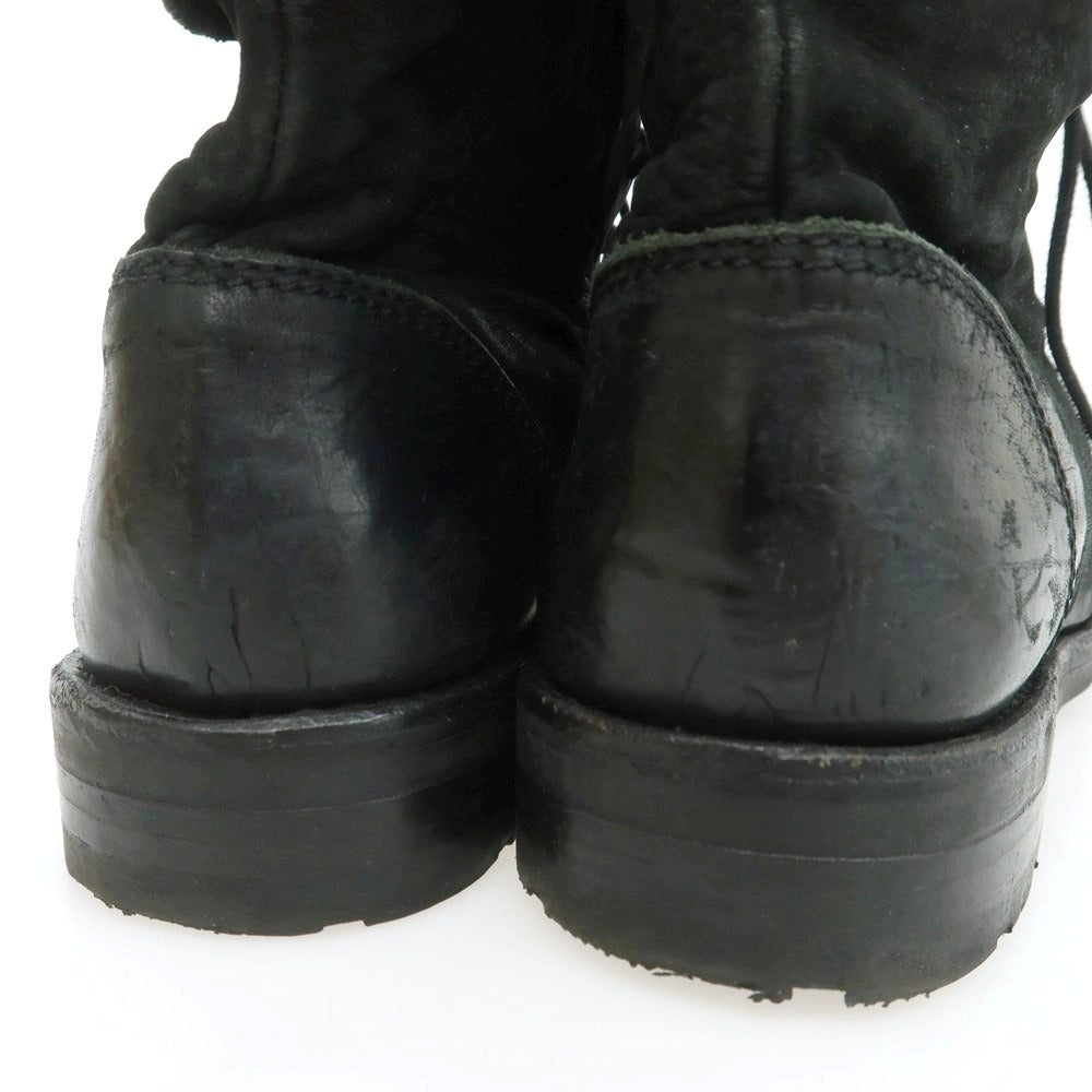 【中古】デンハム DENHAM USED加工 レースアップブーツ ブラック【 40 】【 状態ランクB 】【 メンズ 】