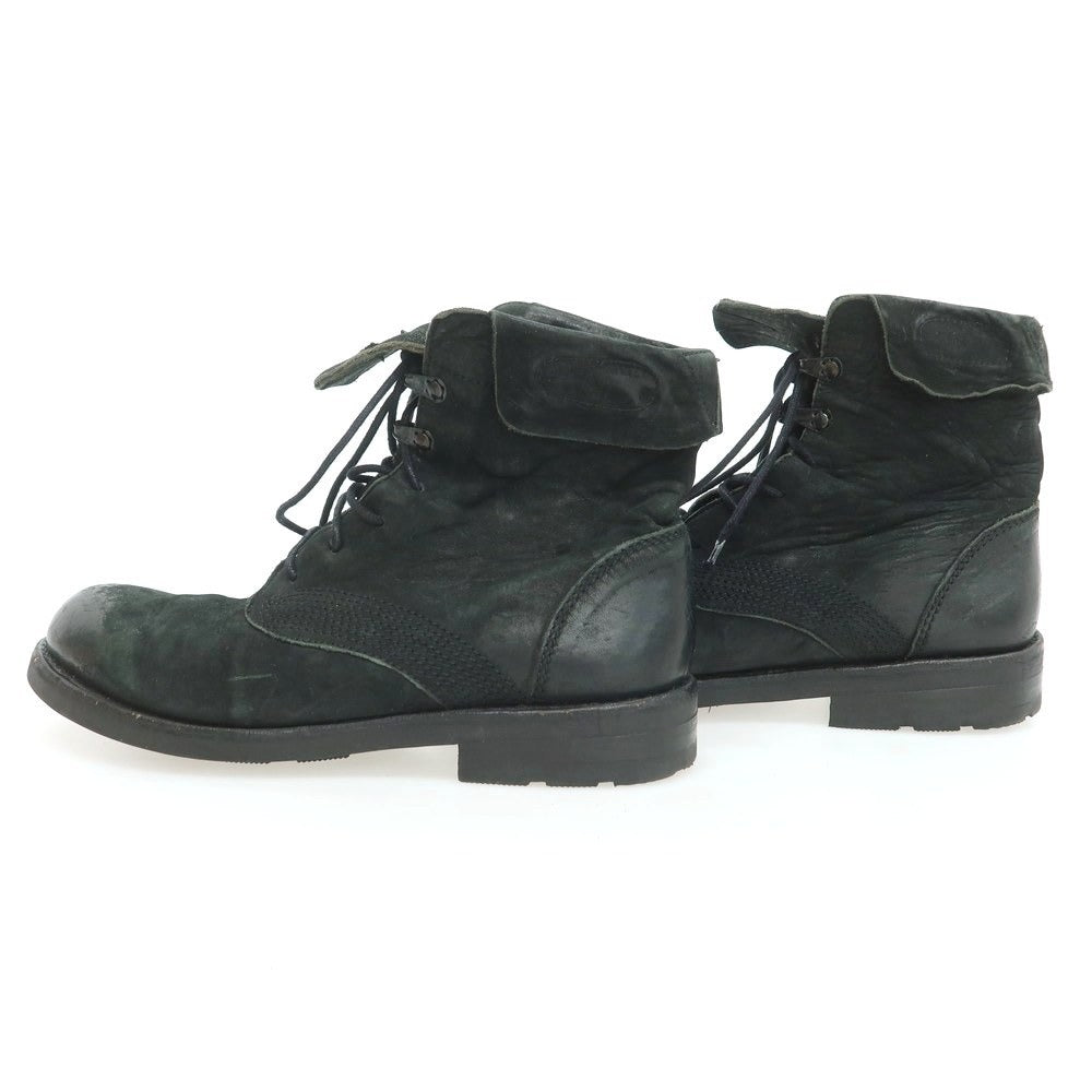 【中古】デンハム DENHAM USED加工 レースアップブーツ ブラック【 40 】【 状態ランクB 】【 メンズ 】