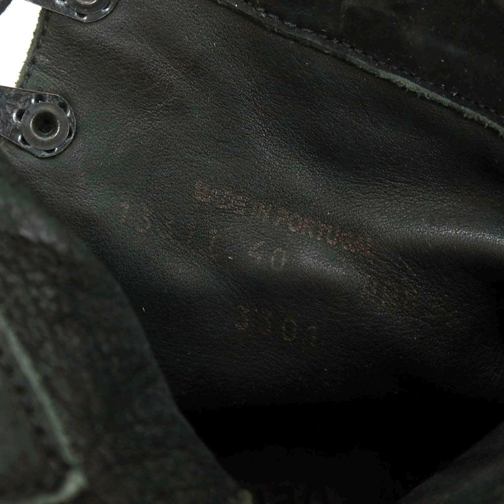 【中古】デンハム DENHAM USED加工 レースアップブーツ ブラック【 40 】【 状態ランクB 】【 メンズ 】