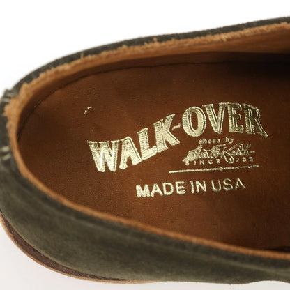【中古】ウォークオーバー WALK OVER スエード ダービーシューズ オリーブ【 8 1/2 】【 状態ランクA 】【 メンズ 】