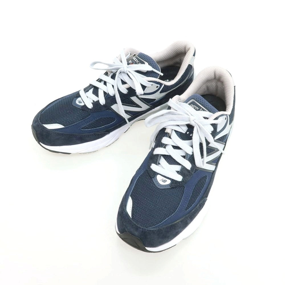 【中古】ニューバランス NEW BALANCE M990 NV6 USA製 スニーカー ネイビー【 27.5 】【 状態ランクA 】【 メンズ 】