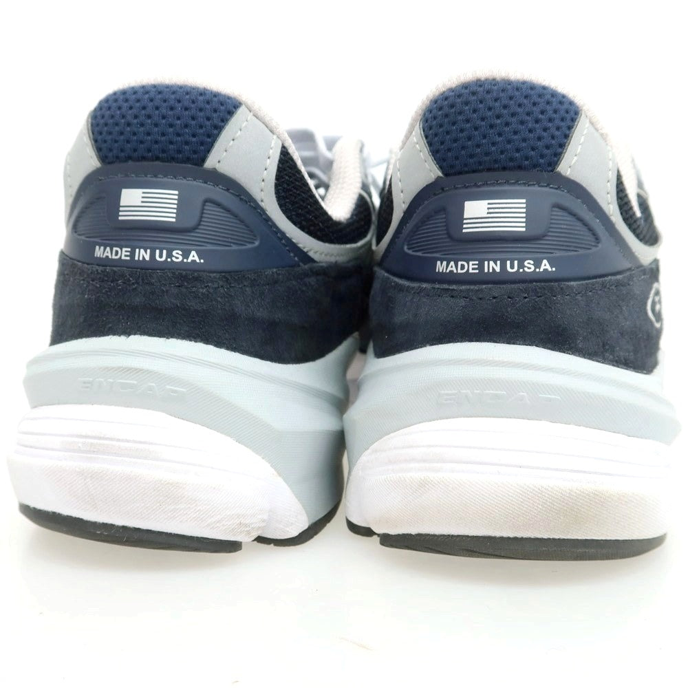 【中古】ニューバランス NEW BALANCE M990 NV6 USA製 スニーカー ネイビー【 27.5 】【 状態ランクA 】【 メンズ 】