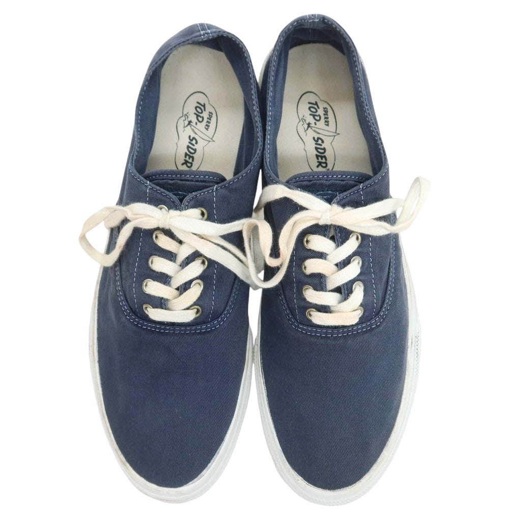 【中古】スペリートップサイダー SPERRY TOPSIDER キャンバス スニーカー ネイビー【 9 1/2M 】【 状態ランクC 】【 メンズ 】