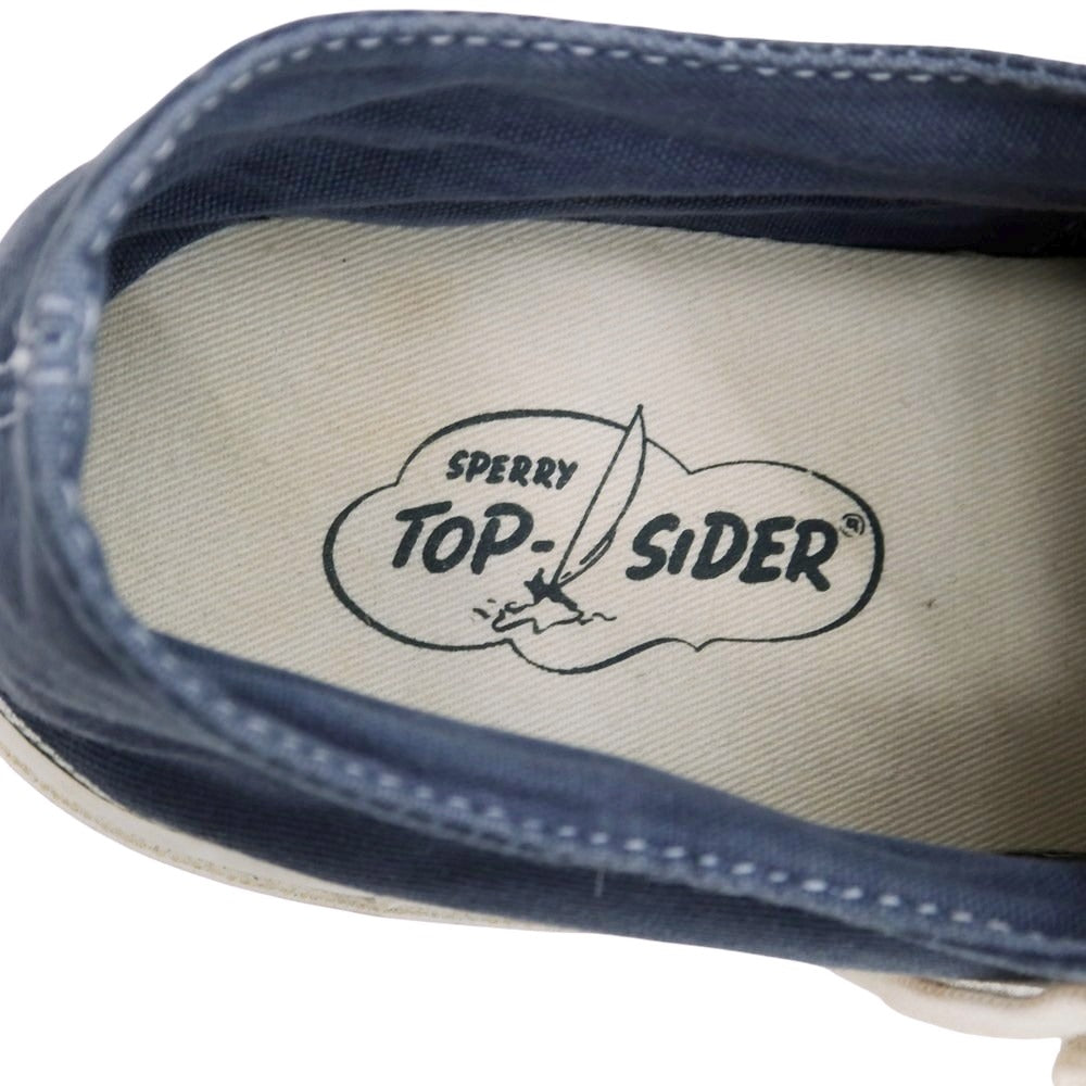 【中古】スペリートップサイダー SPERRY TOPSIDER キャンバス スニーカー ネイビー【 9 1/2M 】【 状態ランクC 】【 メンズ 】