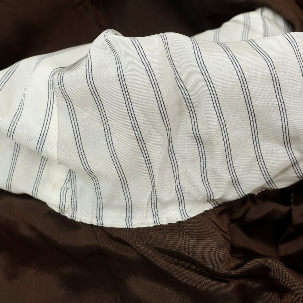 【中古】シャロン Sharon ウール系 チェック 3B テーラードジャケット ベージュxブラウン【 表記なし（S位） 】【 状態ランクB 】【 メンズ 】