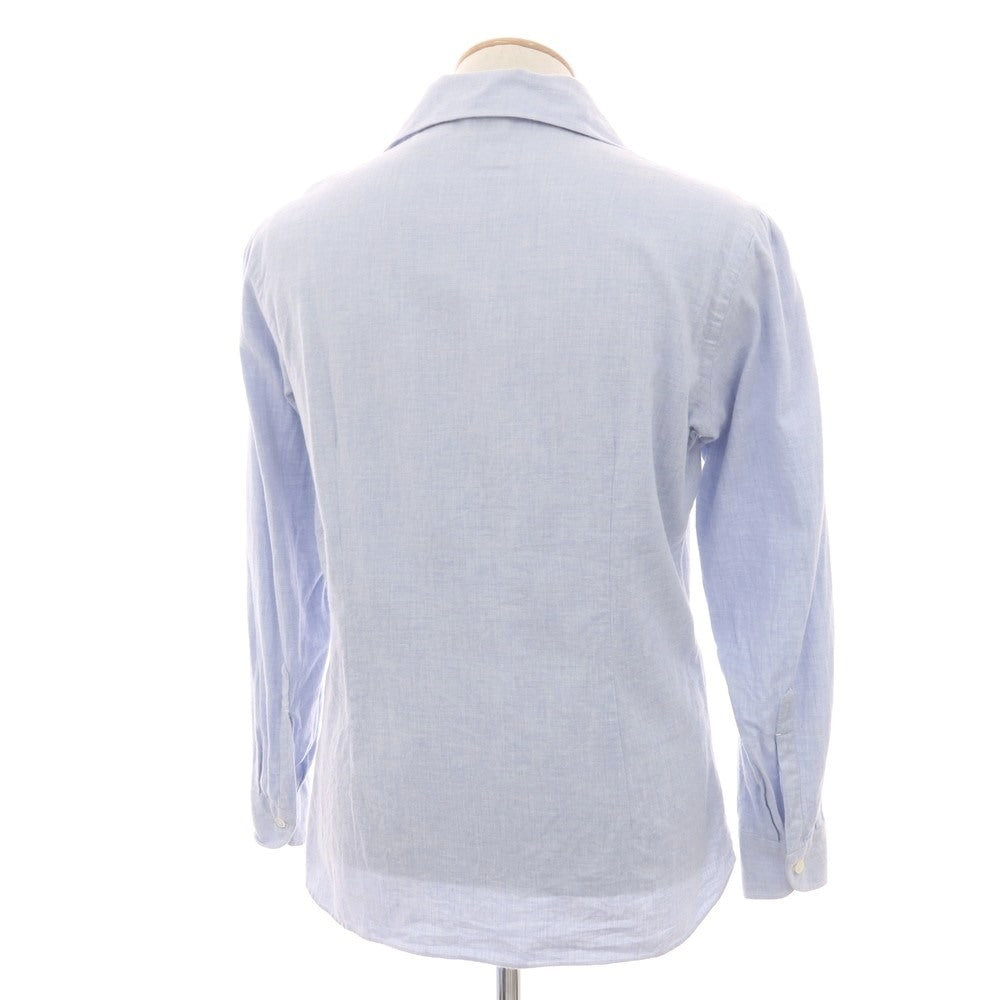 【中古】ジ イングレーゼ G.Inglese Sharon別注 コットン プルオーバー カジュアルシャツ ライトブルー【 38 】【 状態ランクD 】【 メンズ 】