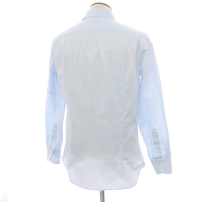 【中古】ルカ アヴィタービレ LUCA AVITAVIRE コットン ホリゾンタルカラー ドレスシャツ ライトブルー【 40 】【 状態ランクA 】【 メンズ 】
