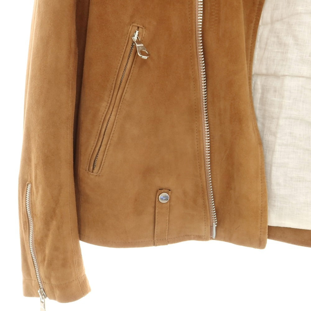 【中古】チンクアンタ Cinquanta ゴートスキンスエード ライダースジャケット ライトブラウン【 44 】【 状態ランクB 】【 メンズ 】