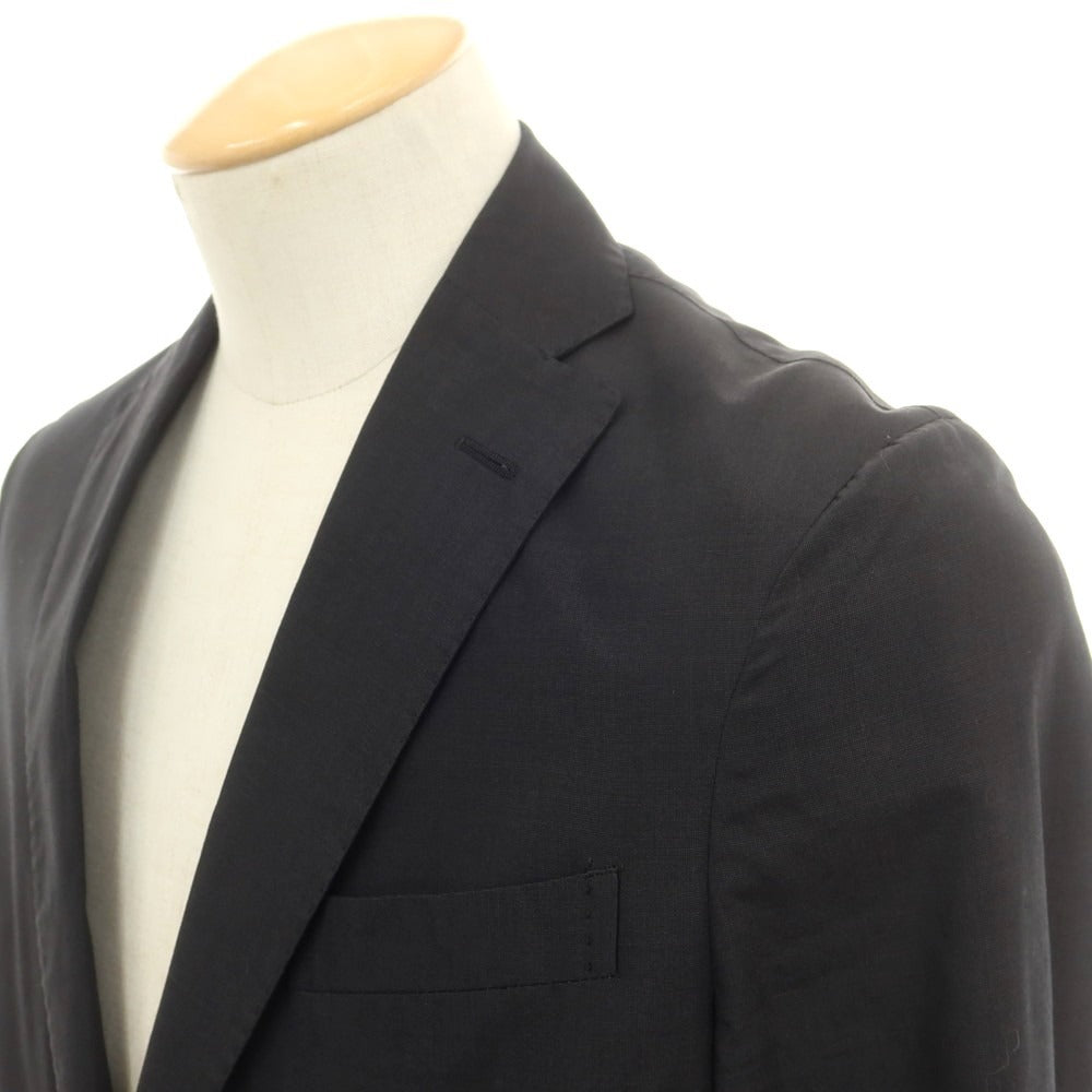 【中古】ボリオリ BOGLIOLI コットンシルク テーラードジャケット ブラック系【 44 】【 状態ランクC 】【 メンズ 】