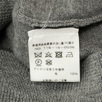 【中古】ロベルトコリーナ ROBERTO COLLINA ハイゲージ ウール カーディガン グレー【 50 】【 状態ランクB 】【 メンズ 】